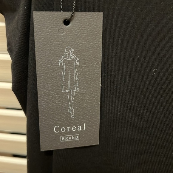 Coreal Bodycon Black Slip Dress, Size Small - Picture 8 of 9